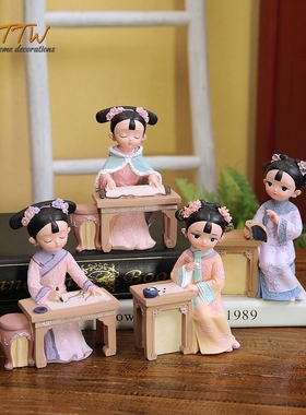 宫廷汉服娃娃手办生日送礼摆件