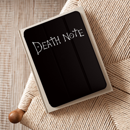 适用ipad保护套2022苹果9.7带笔槽10.2/10.9/11寸壳air4/5第九代mini6壳2021死亡笔记deathnote黑色本本同款 - 图1