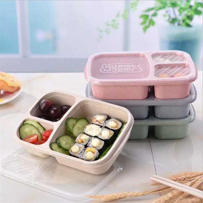 Bento Lunch Box Picnic Fruit Food Container Storage Boxes - 图0