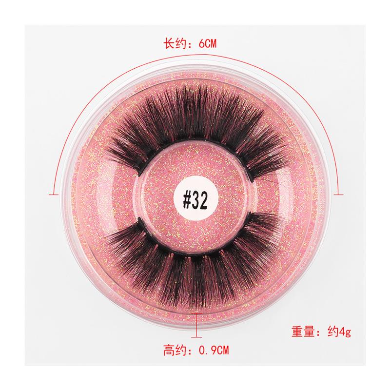 3D natural soft thick handmade false eyelashes浓密手工假睫毛 - 图3