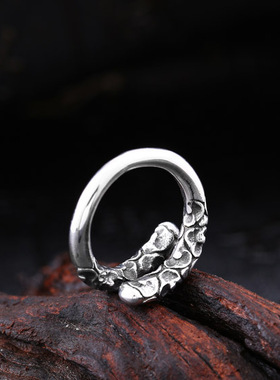 钛钢齐天大圣定海神针开口戒指