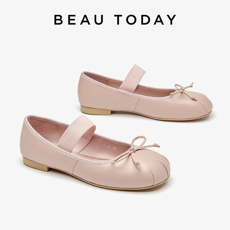 【清仓款】BeauToday玛丽珍鞋女款春季平底芭蕾鞋浅口女士单鞋子,淘宝优惠券,粉丝福利购,淘宝优惠卷