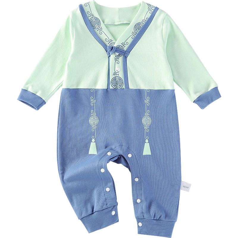 新生婴儿儿秋冬纯棉满月外出服 kmicashmre连身衣/爬服/哈衣
