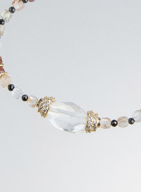 EPISSAGE白水晶串珠项链