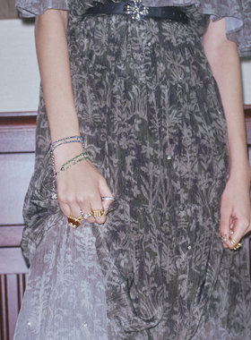 tokokkino 26夏季新款「双生石」天然石手链彩色串珠手链手串