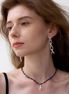 QuriouStone 26春夏新款许愿骨x骨青金石项链高级感锁骨链女M星店