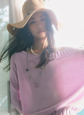 tokokkino 26夏季新款「傲慢与偏见」珍珠双拼长项链百搭锁骨链