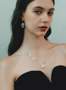 QURIOUSTONE 26春夏新款花神花簇项链高级感精致锁骨链百搭M星店