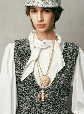 tokokkino繁星爱心木头项链