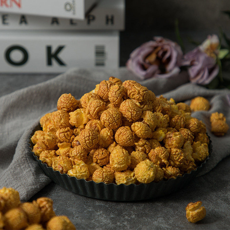 焦糖味520g年货节休闲零食爆米花 hake膨化食品
