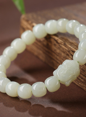 女男和田玉手链大日如来佛头佛祖