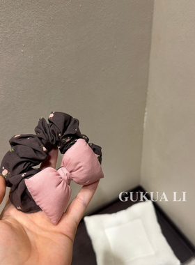 GUKUALI欧根纱蝴蝶结发圈百搭