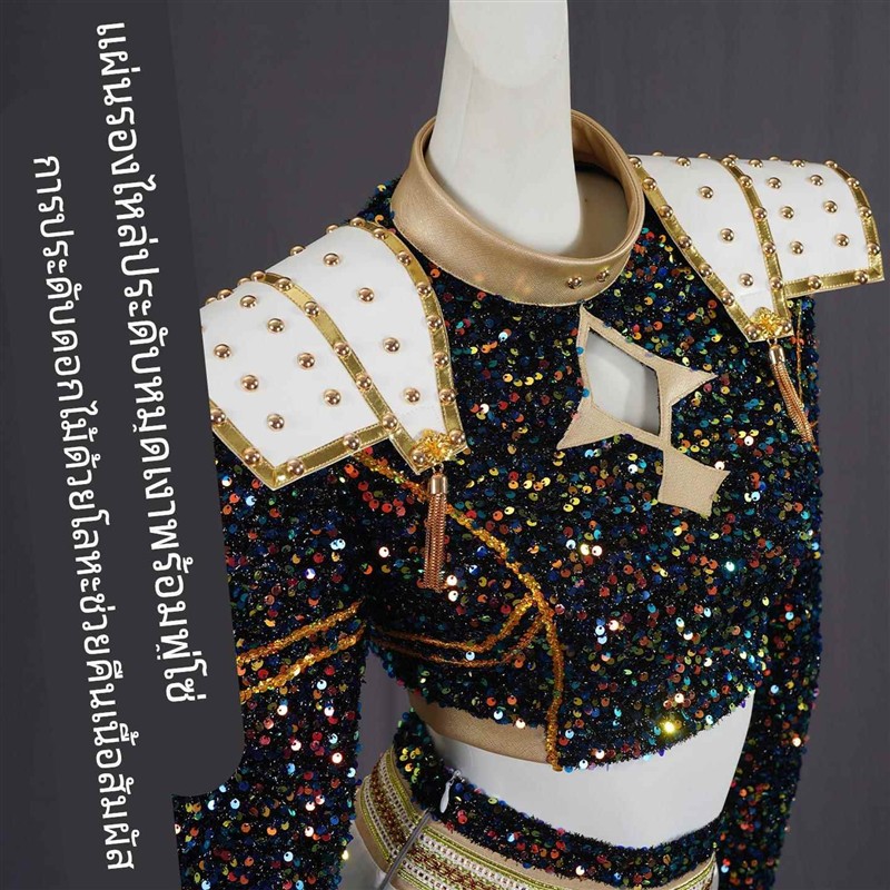 现货kpop猎魔女团儿童Rumi鲁米Mila米拉Zoey佐伊cos服打歌服女装 - 图1