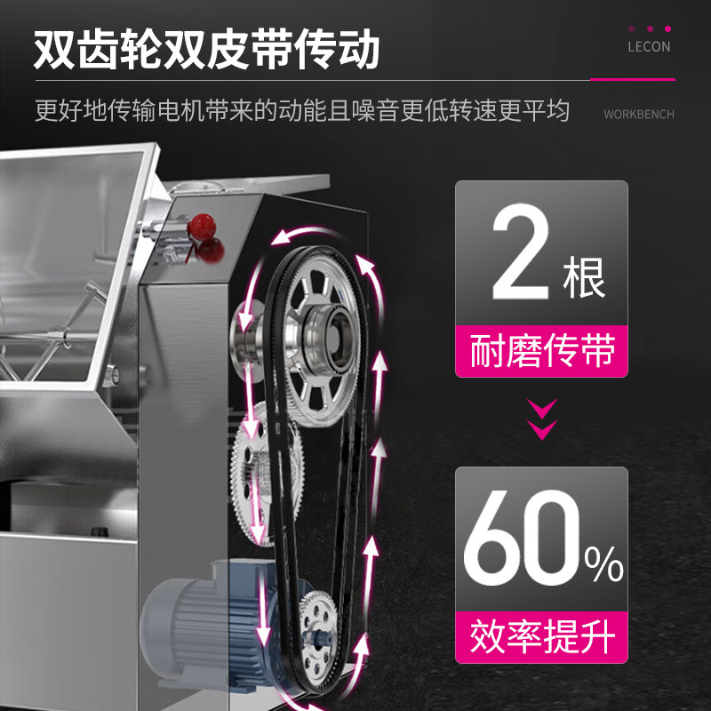 乐创和面机商用不锈钢50公斤大容量15/25公斤全自动揉面机搅拌机,淘宝优惠券,粉丝福利购,淘宝优惠卷