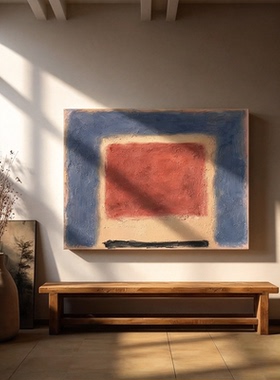 MUMO.纯手绘油画《福门》侘寂风客厅卧室抽象装饰画高级感挂画