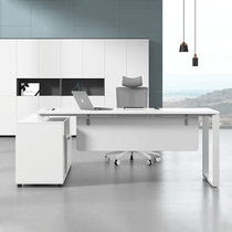 Legion white manager table head desk boss table desk minimalist modern designer office table and chairs combination