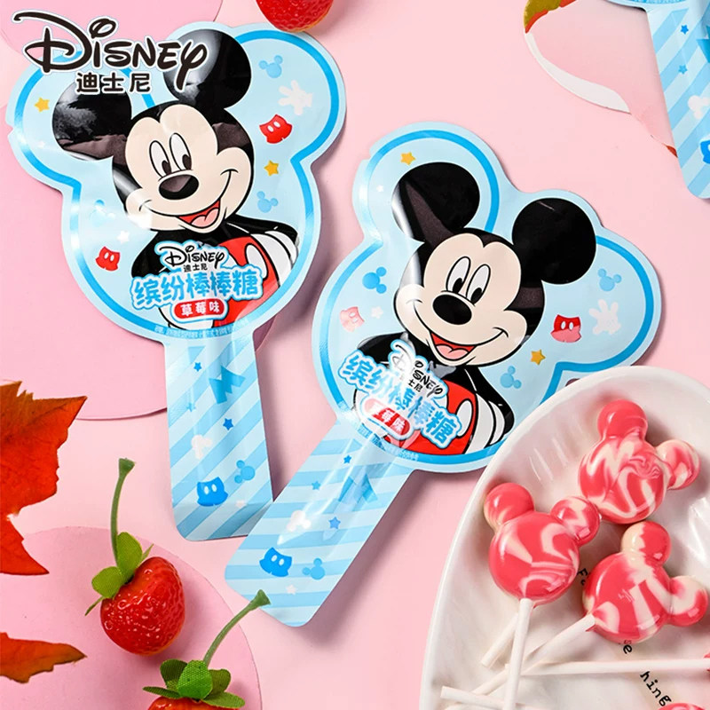 迪士尼缤纷棒棒糖果卡通米奇米妮草莓葡萄味硬糖喜糖伴手礼物零食,淘宝优惠券,粉丝福利购,淘宝优惠卷