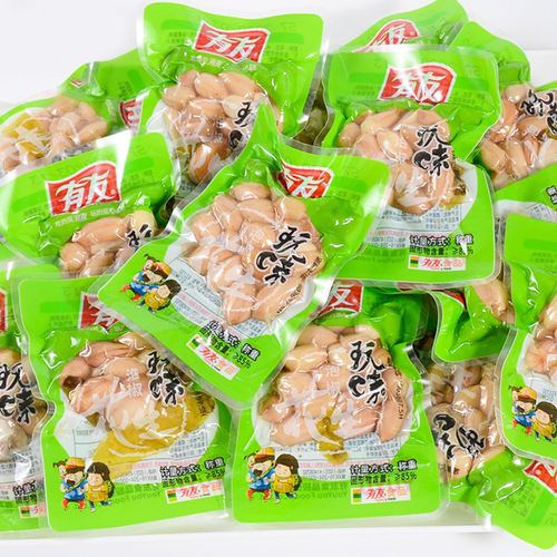 有友泡椒花生428g玩味山椒花生米小包装散装重庆麻辣零食品 - 图3