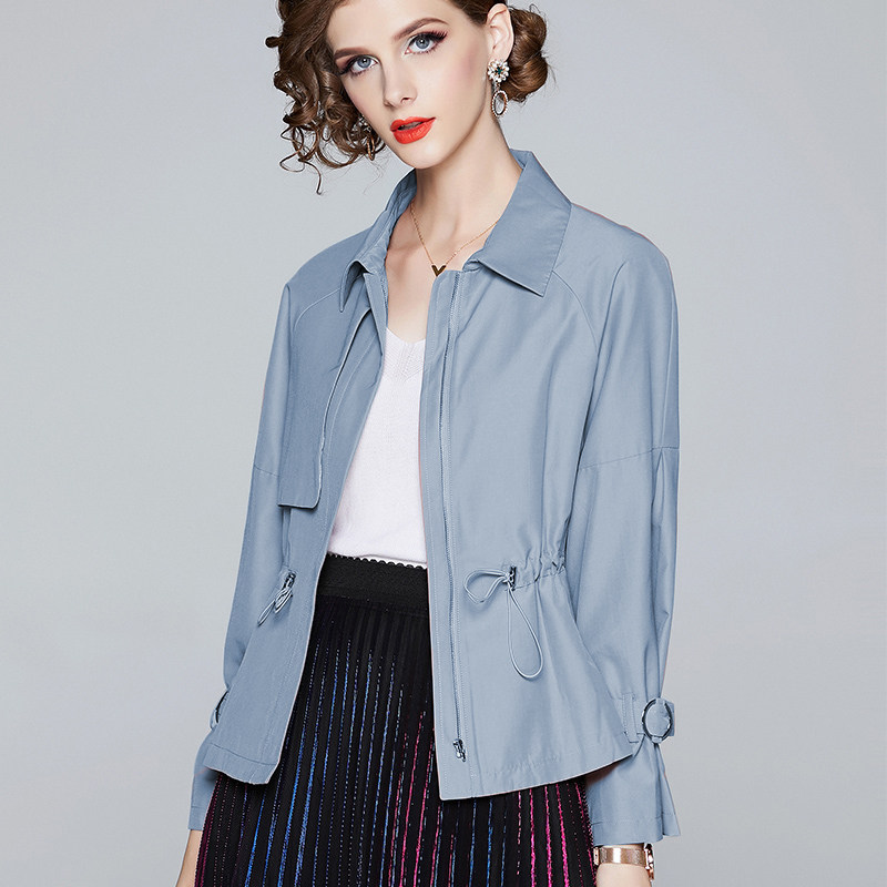 2022春秋新款女装休闲简约短外套 香衣丽橱短外套