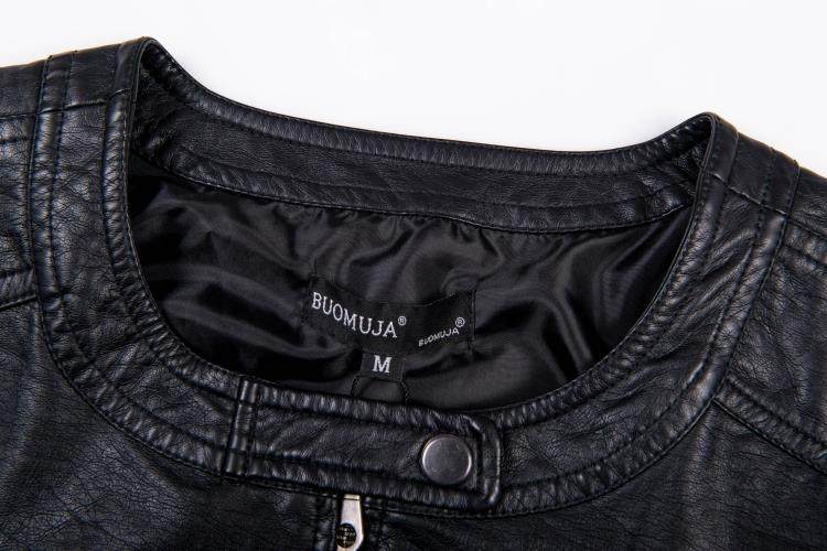 【天天特价】新款女皮衣短款机车水洗PU皮修身百搭皮夹克圆领外套,淘宝优惠券,粉丝福利购,淘宝优惠卷