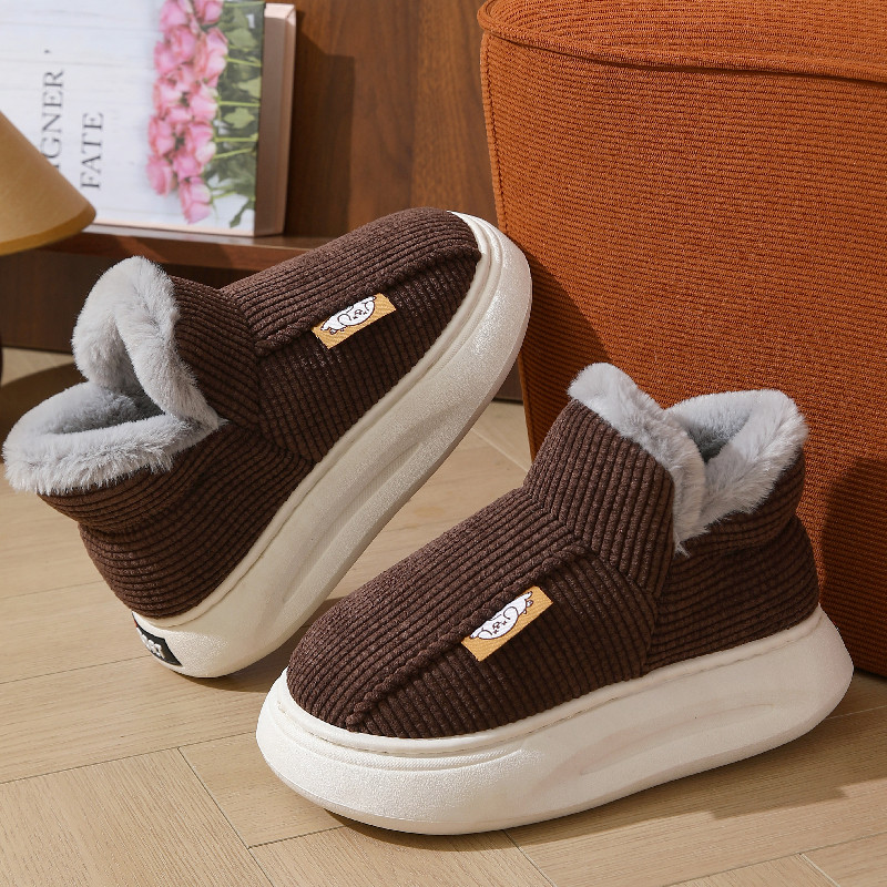 棉拖鞋女冬包跟2025新款厚底防滑保暖外穿毛拖鞋家居室内棉鞋男士,淘宝优惠券,粉丝福利购,淘宝优惠卷