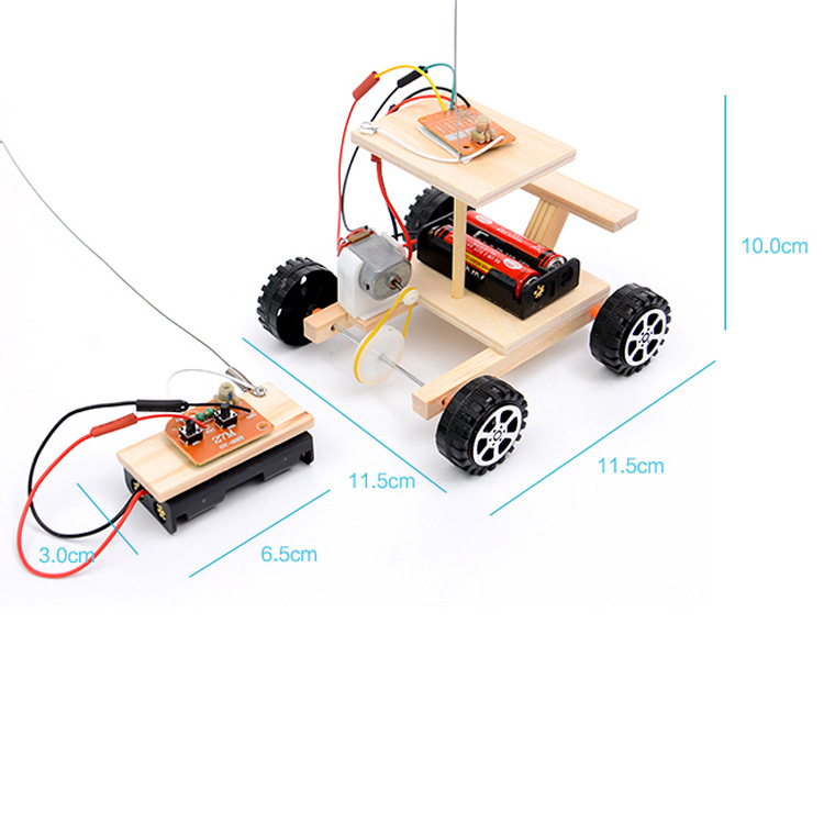遥控车学生创新科技小制作发明电动拼装科学实验玩具diy手工材料