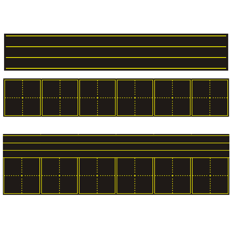 田字格磁力黑板贴教学拼音田字格黑板条英语格四线三格磁性黑板贴-图3