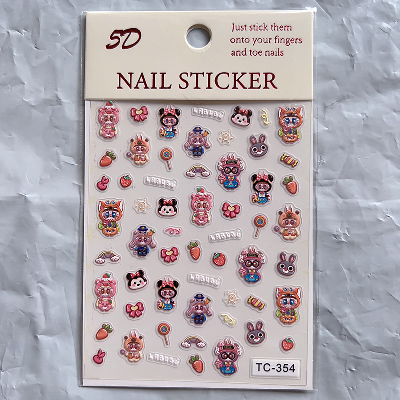 TC系列5D浮雕立体美甲贴纸351-400笔杆手账手机壳咕卡DIY装饰贴纸,淘宝优惠券,粉丝福利购,淘宝优惠卷