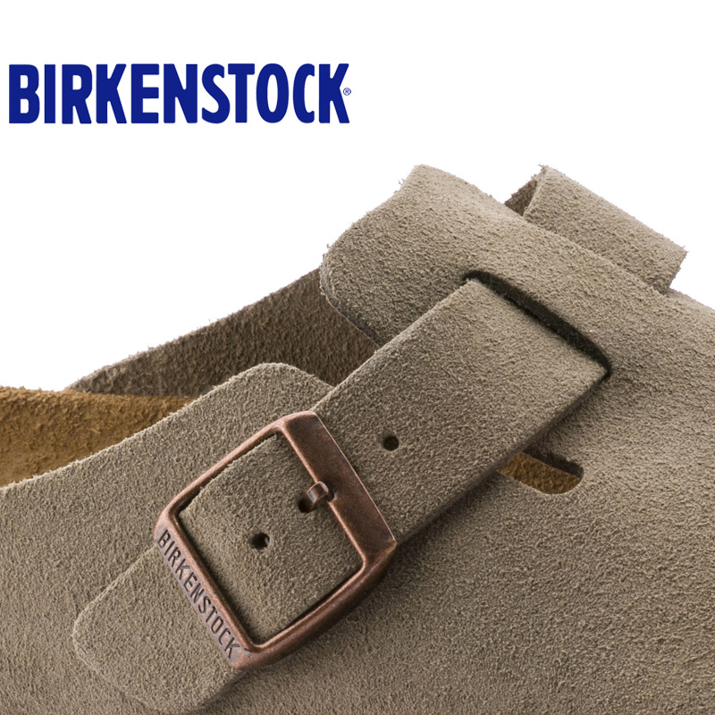 BIRKENSTOCK正品勃肯包头软木拖鞋德国进口绒面软底拖鞋Boston - 图2