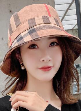 盆帽女新款韩版英伦礼帽秋冬