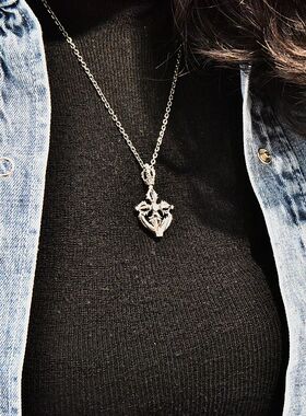 进口男士925纯银立体金刚杵吊坠