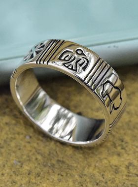 泰国指环925纯银佩戴舒适复古