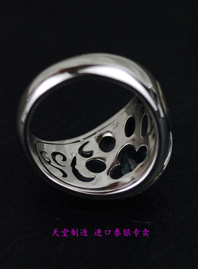 泰国天然托帕石复古戒指