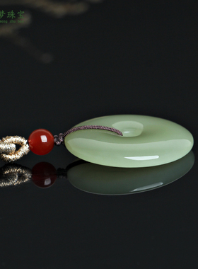 和田玉平安扣吊坠挂件玉佩男女款