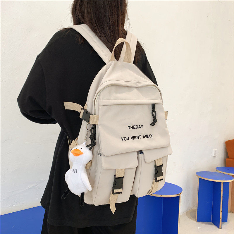 2020新款韩版中学生初中生女双肩包 搏击手双肩背包