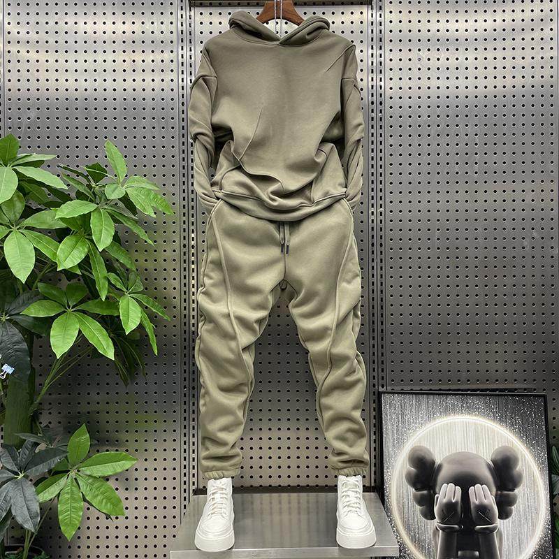 网红同款纯色韩版两件套情侣百搭运动休闲套装潮流春秋男卫衣卫裤,淘宝优惠券,粉丝福利购,淘宝优惠卷