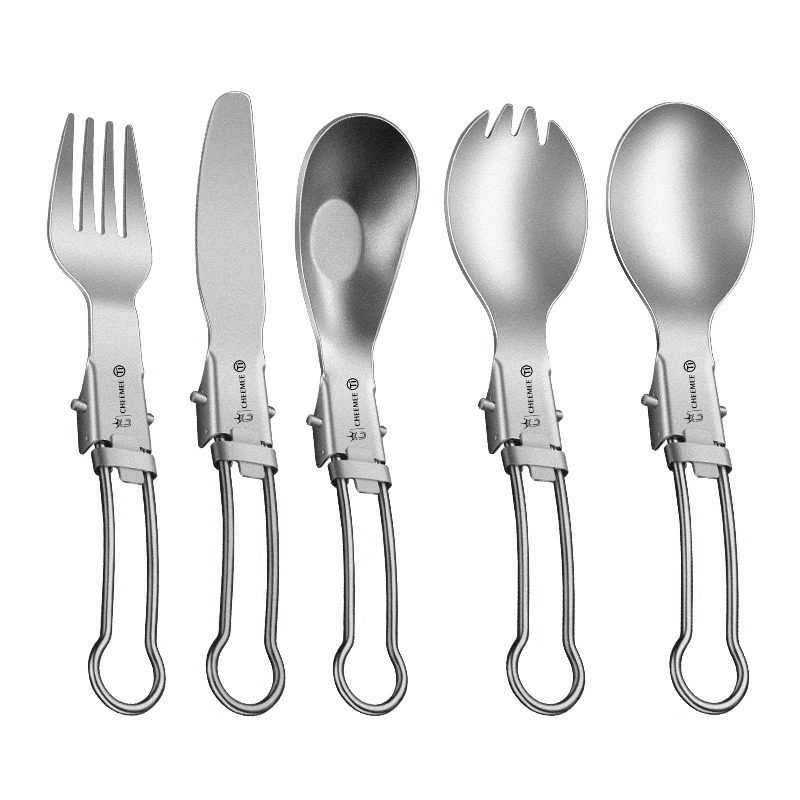 户外纯钛便携餐具餐勺子餐叉筷子露营可折叠餐具刀叉勺沙拉勺套装,淘宝优惠券,粉丝福利购,淘宝优惠卷