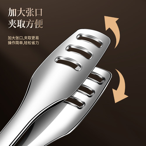 韩式316不锈钢烤肉剪刀夹子套装牛排剪剪子家用厨房烧烤剪食物剪 - 图2