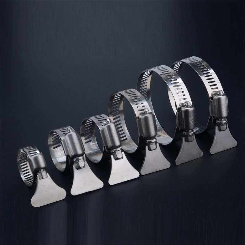 304不锈钢卡箍喉箍带手柄手拧抱箍管箍水管收紧箍圈固定夹管卡扣 - 图1