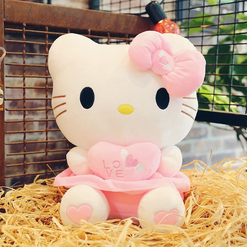哈喽kt猫公仔毛绒玩具凯蒂猫超软抱枕玩偶娃娃儿童生日礼物送女生 - 图1