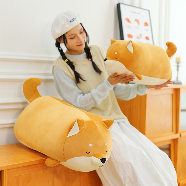 Cute Shiba Inu Girl Pillow Husky Plush Toy