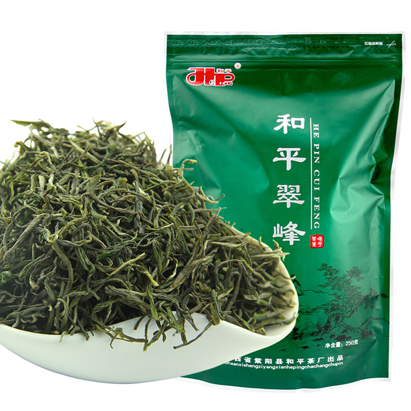 现货和平翠峰2024新茶春茶叶紫阳富硒茶产区浓香耐泡绿茶半斤送礼 - 图1