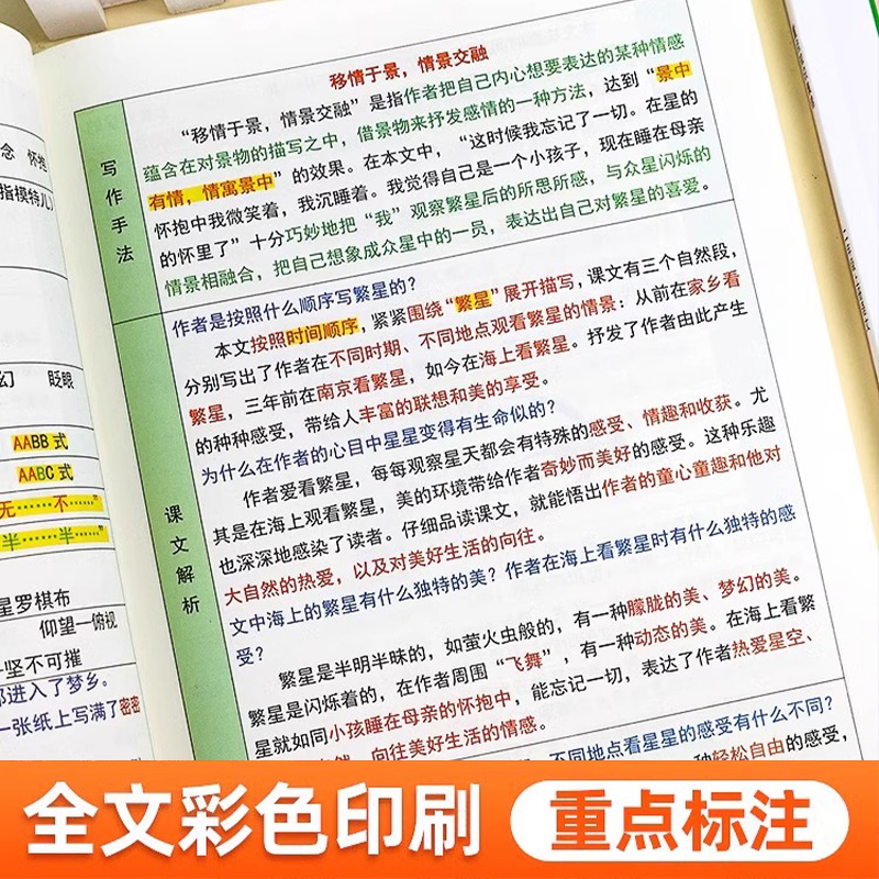 斗半匠语文重点知识集锦一年级二年级三四五六年级上册下册人教版全套小学教材同步生笔记课堂笔记语文知识点清单核心大全预习单书-图3