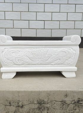 石雕香炉天然石材青石头大理石精品插香祠堂陵园墓地户外香炉花瓶