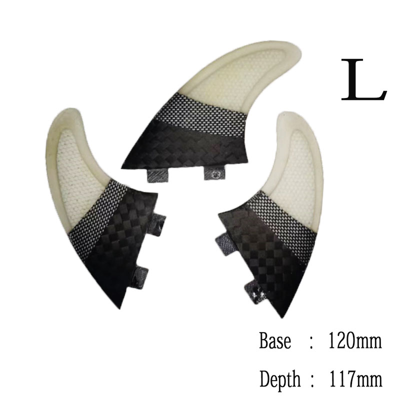清仓冲浪板尾鳍BiLong FCS fin三片装玻璃纤维材质短板尾舵鱼鳍-图1