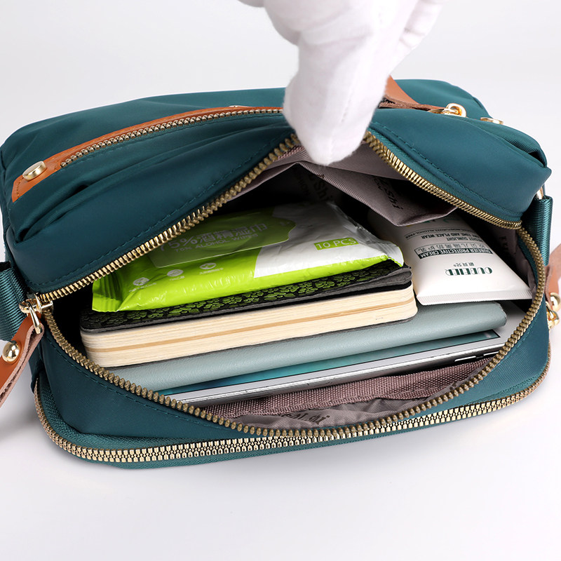 斜挎包包女牛津布撞色小方包2024时尚新款防水帆布包尼龙布单肩包,淘宝优惠券,粉丝福利购,淘宝优惠卷