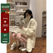 Yangzifan baters antelope roll protection wants to be a whine and Korean female small standing fur coat