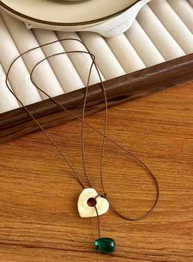 小熊蝴蝶结毛衣慵懒极简风吊坠