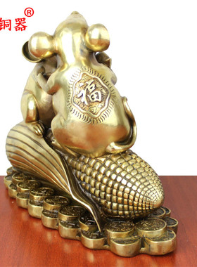 黄铜生肖鼠工艺品摆件家居装饰