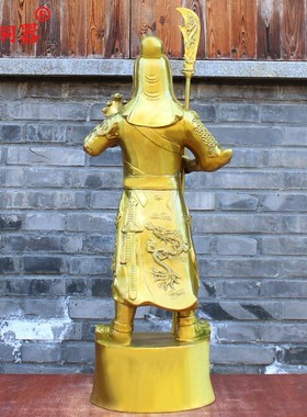 黄铜关公佛像厘米工艺品武财神爷